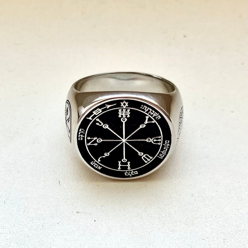 Sixth Pentacle of Mars Ring, Protection Talisman Sixth Pentacle of Mars Ring, Protection Talisman