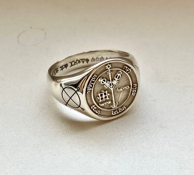 Fourth Pentacle of Jupiter Ring, Wealth Talisman Fourth Pentacle of Jupiter Ring, Wealth Talisman