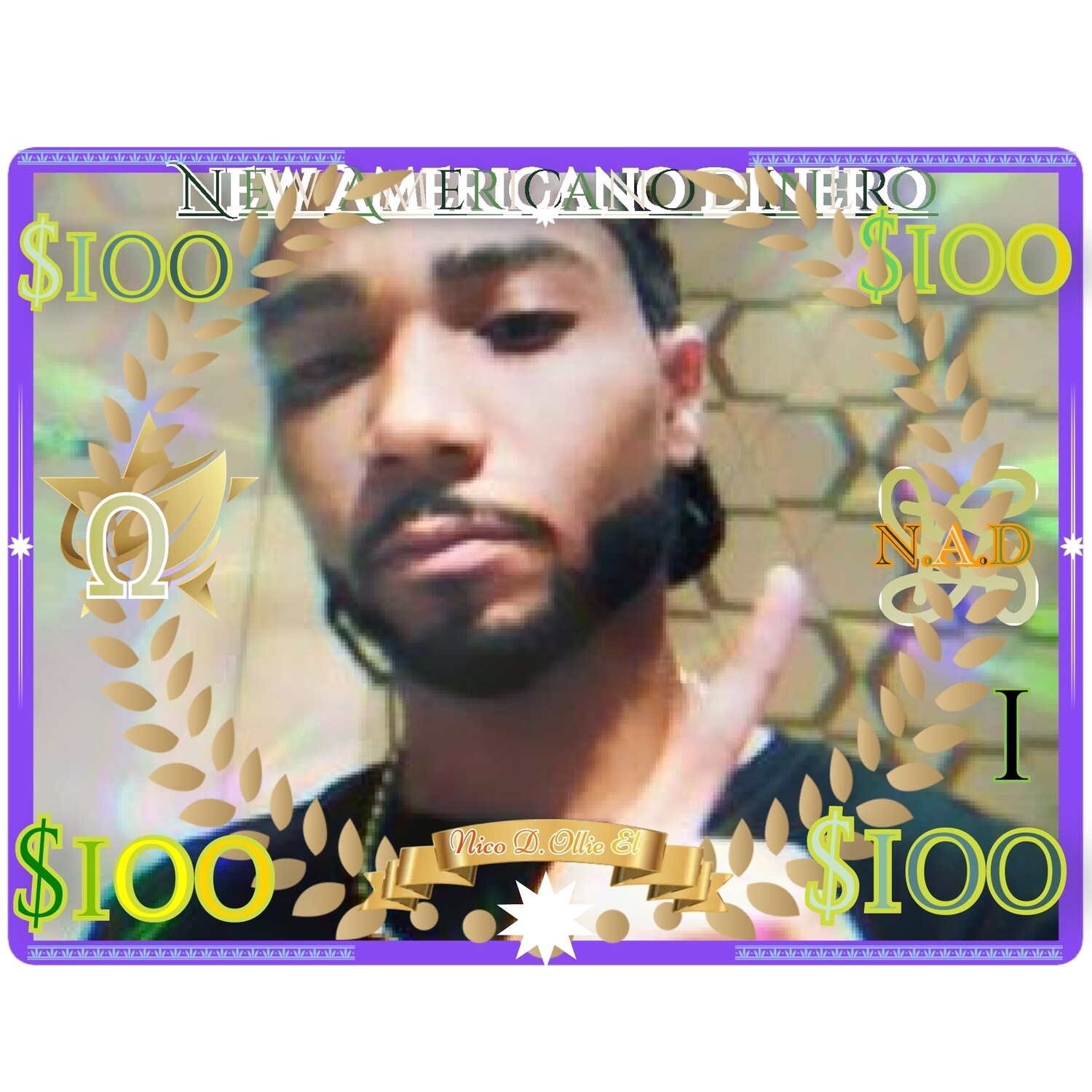 New Americano Dinero $100 Bill (N.A.D) Gold Backed Currency (NFT)