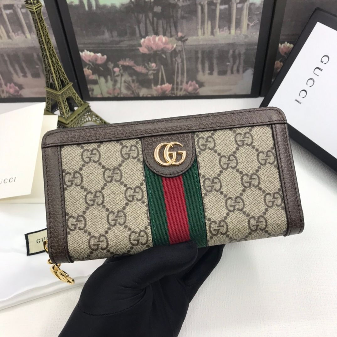 Ophidia GG Zip Wallet