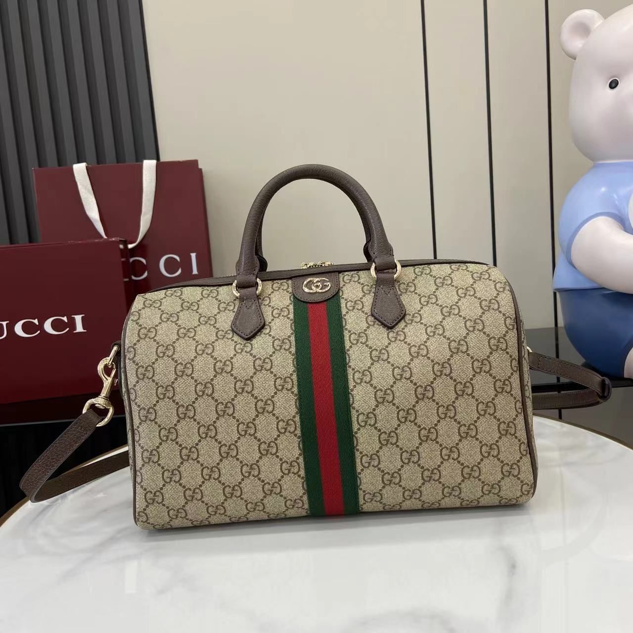Ophidia Large Boston Bag