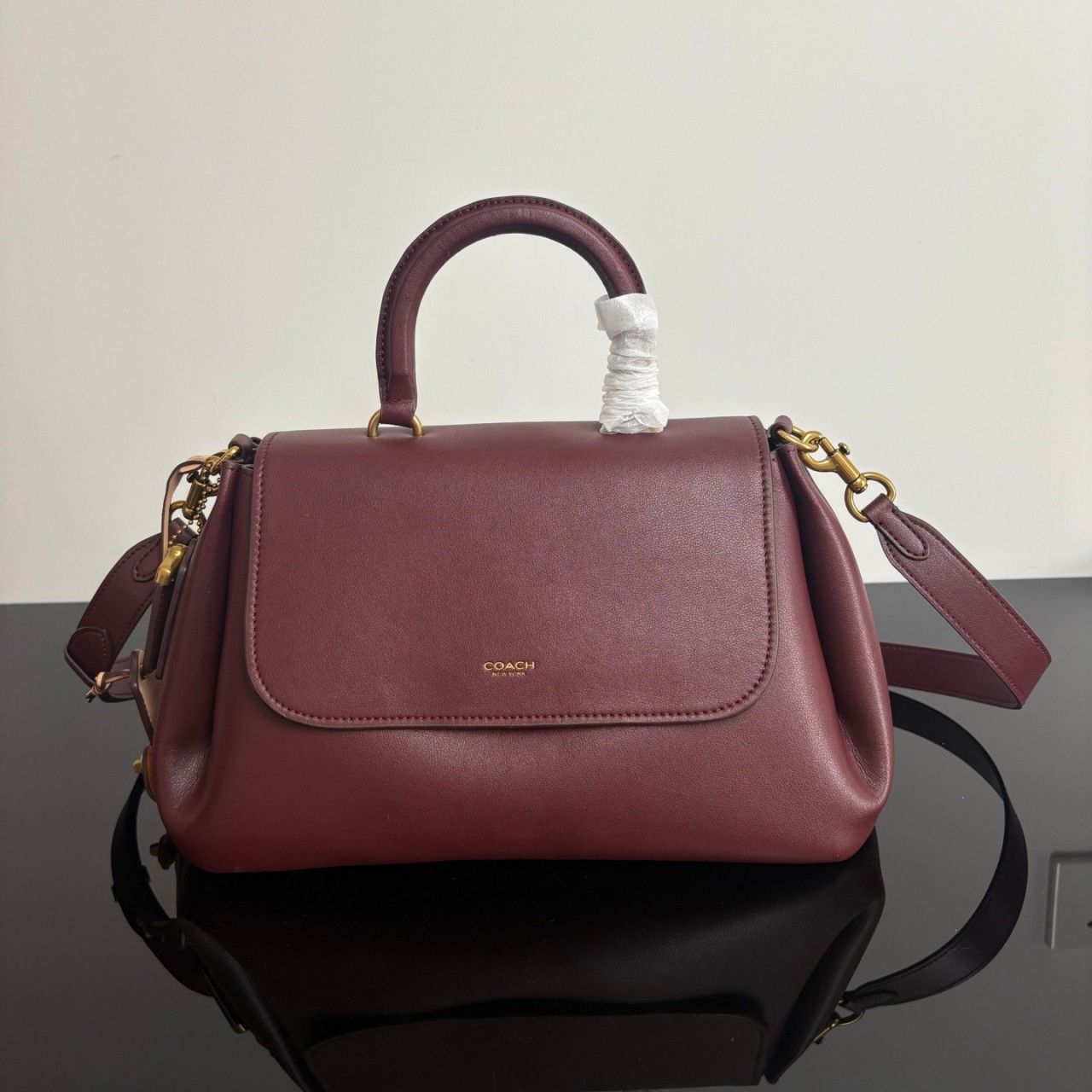 Coach Slouchy Rouge Top Handle