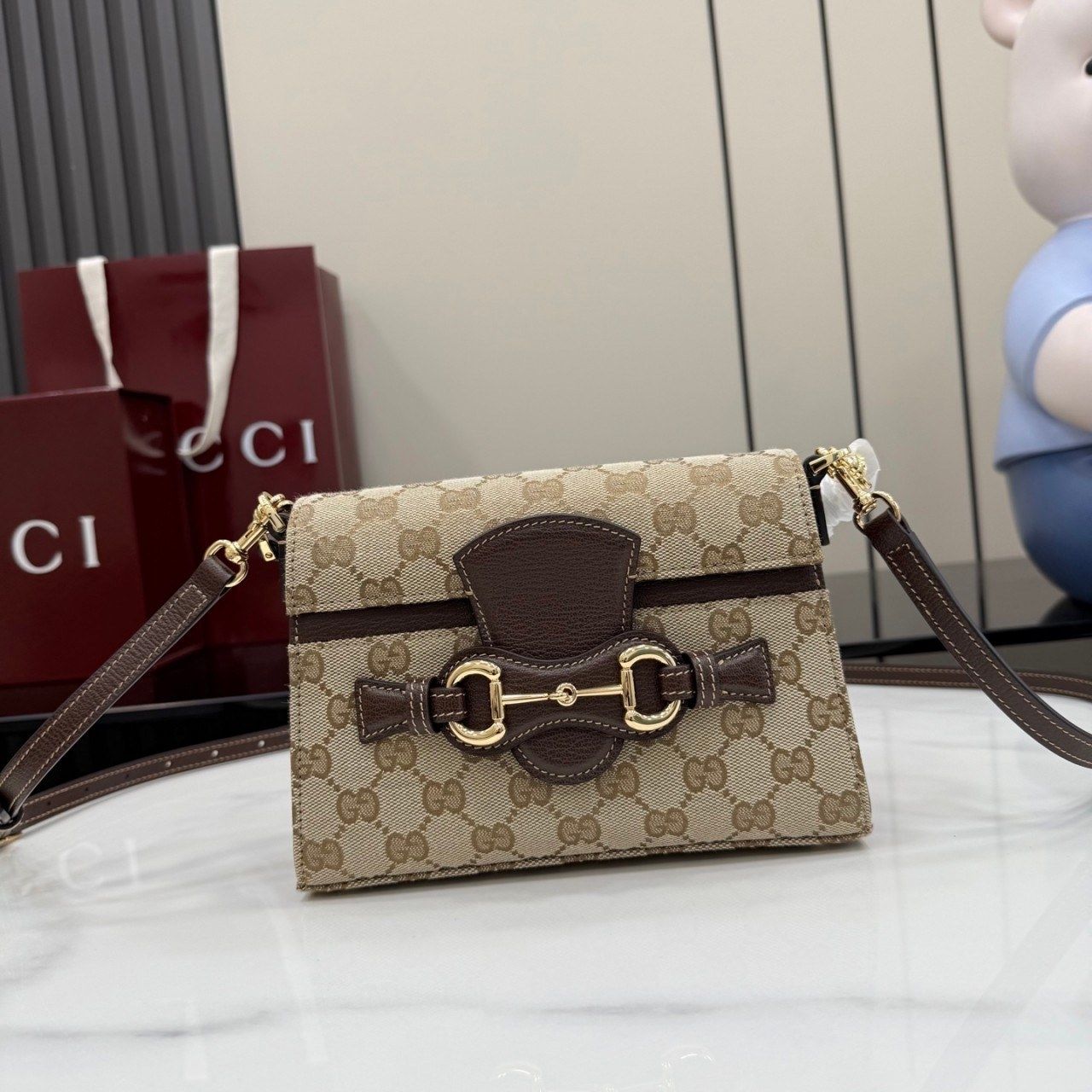Horsebit Duomo Small Top Handle Bag
