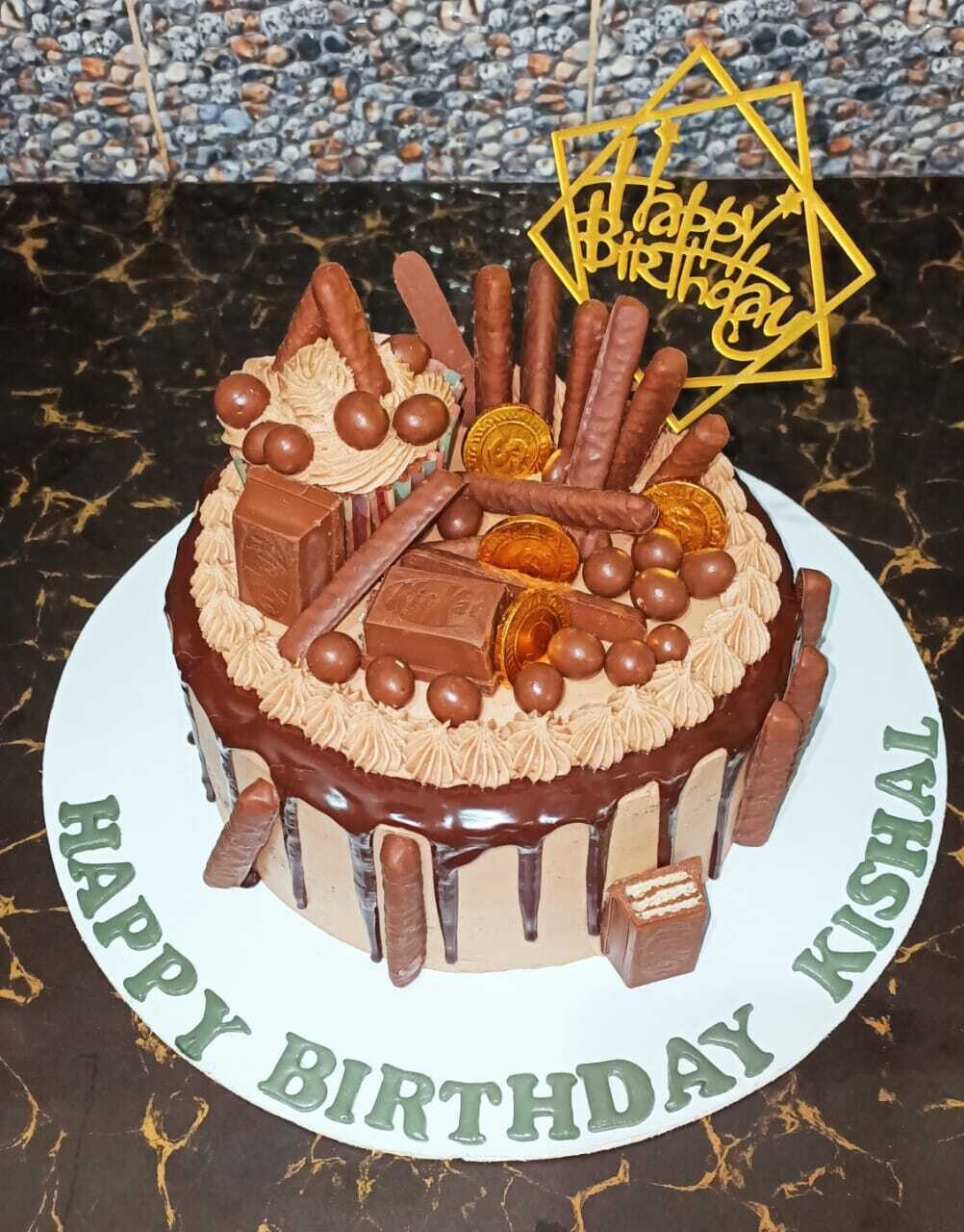 Chocolate covered cake