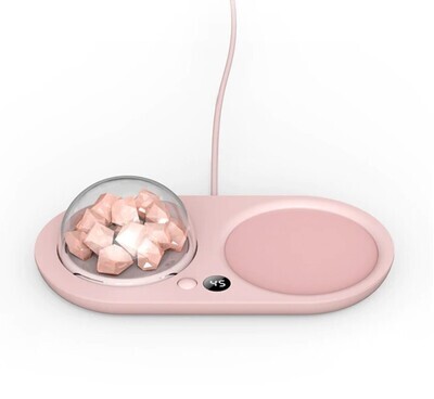 Salt Crystals for Essential Oil Diffusion Multicolor Mug Warmer with Night Light