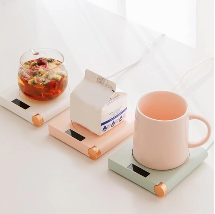 Minimalist Square Multicolor Mug Warmer with Rotating Handle