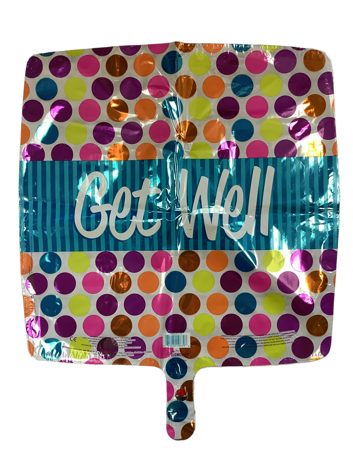 Get Well Colorful Dots Square