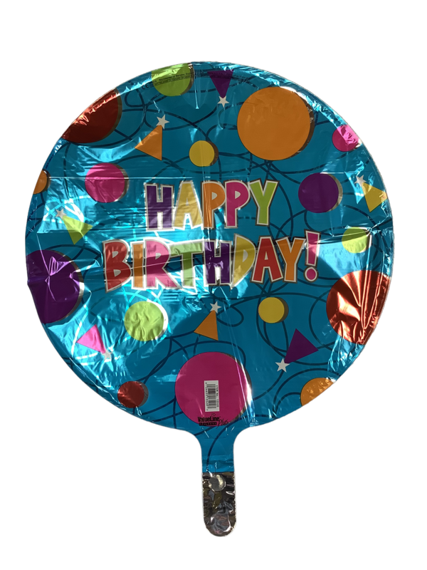 Happy Birthday Turquoise Shapes