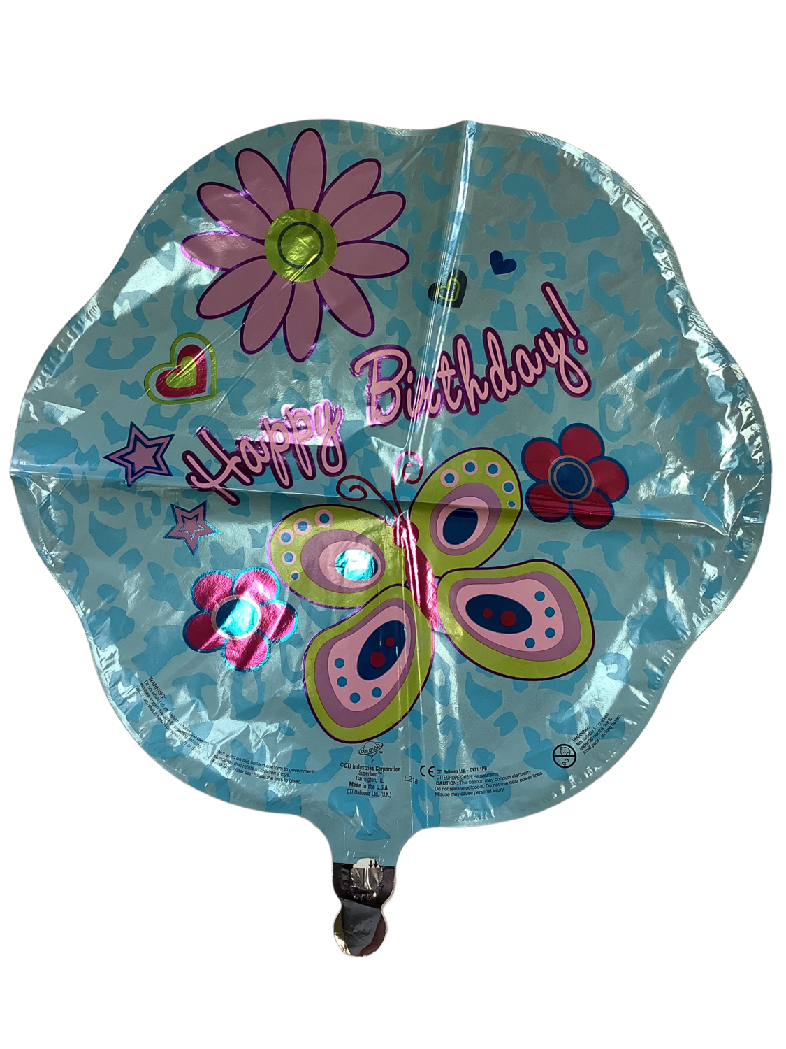 Happy Birthday Blue &amp; Lavender Butterflies