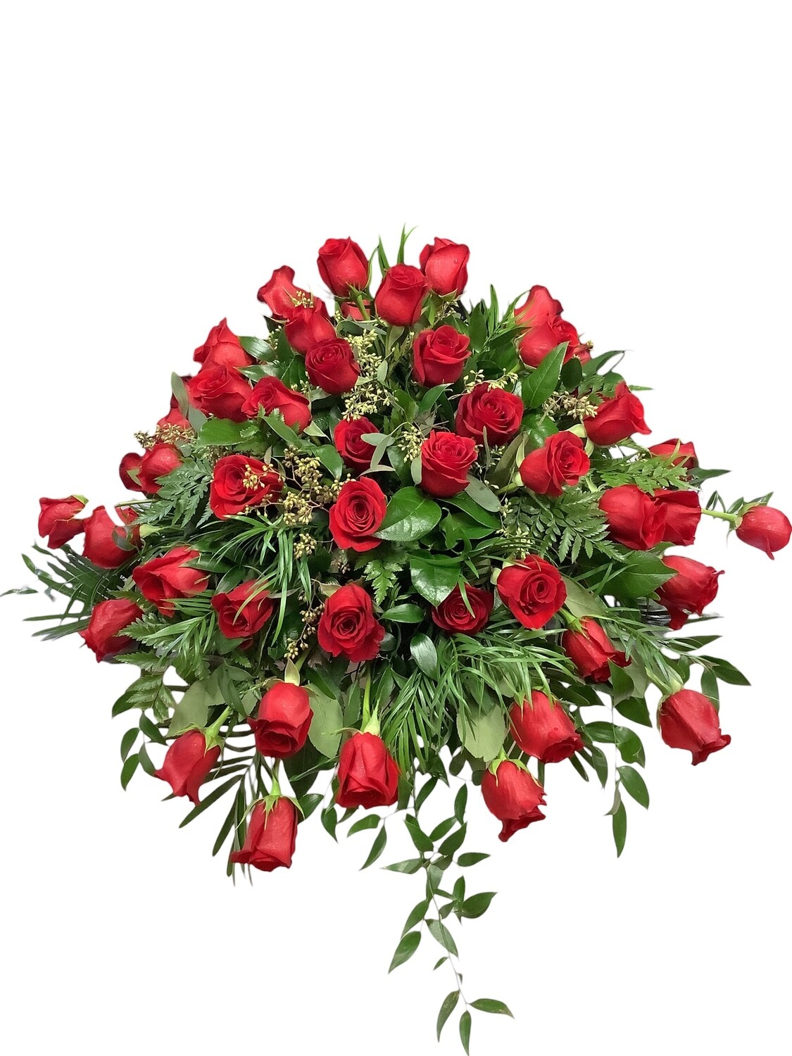 Red Rose Casket Spray