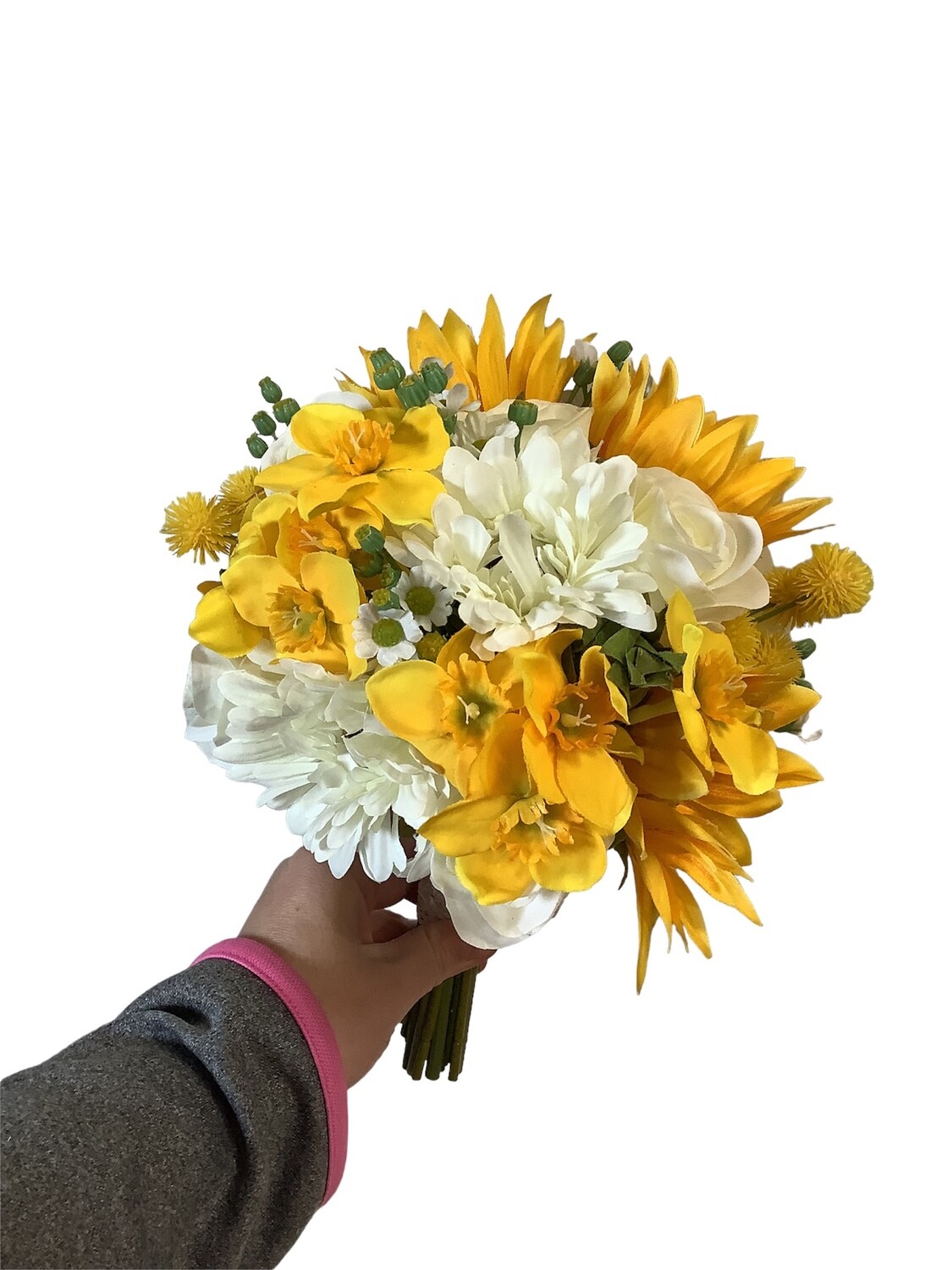 Yellow &amp; White Sunflower Bouquet
