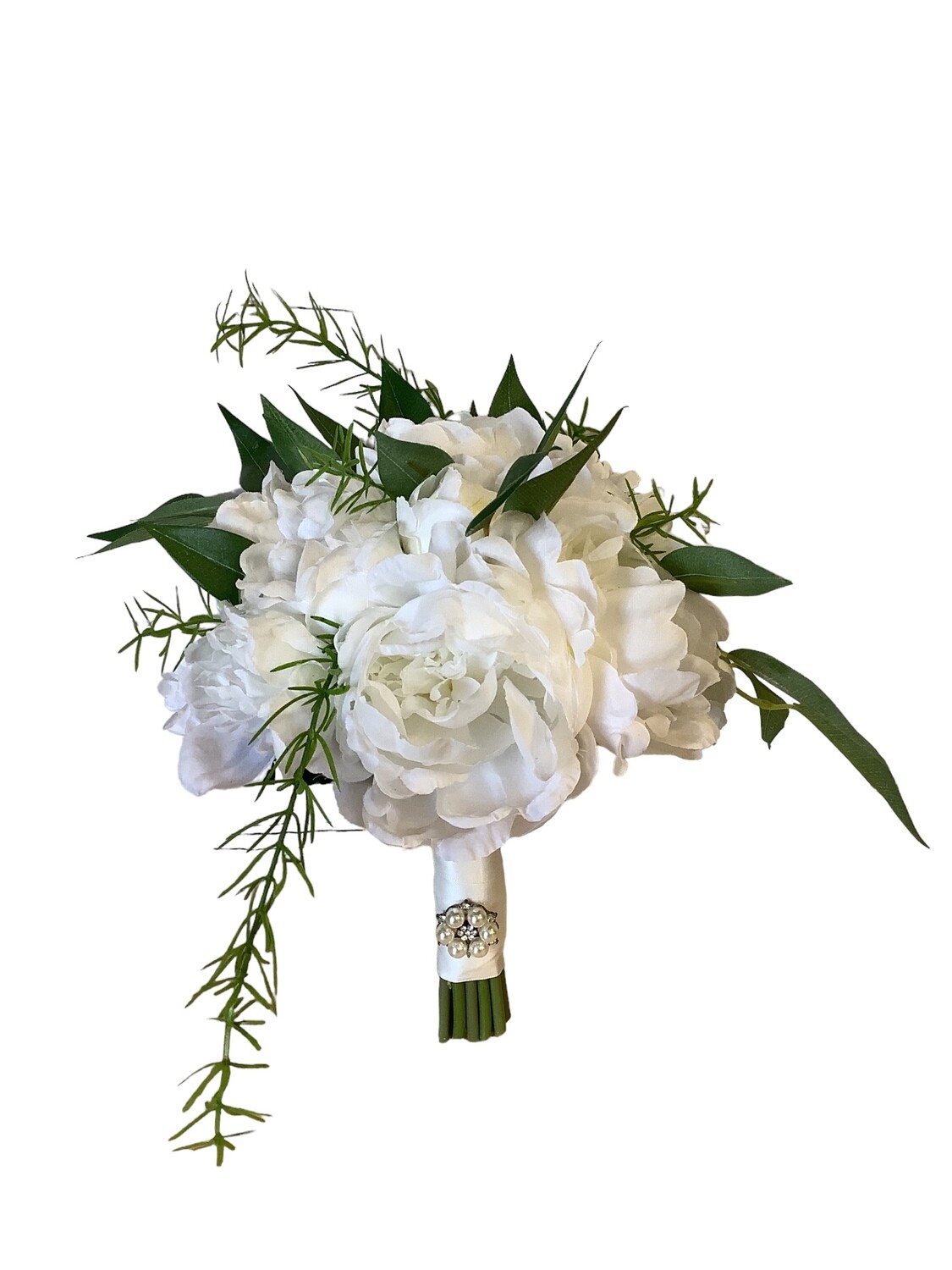 White Peony Bridesmaid Bouquet