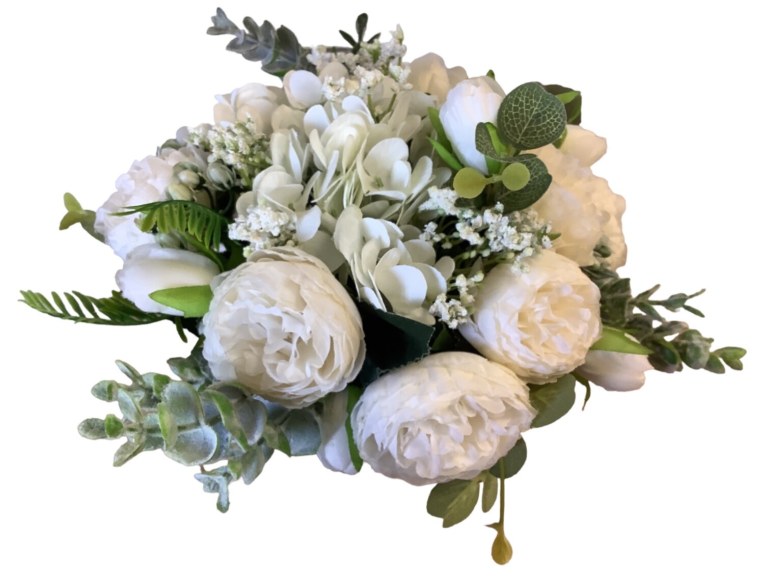 White Hydrangea Rose clutch