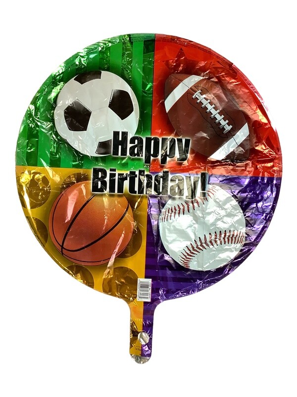 Happy Birthday Sports Balloon