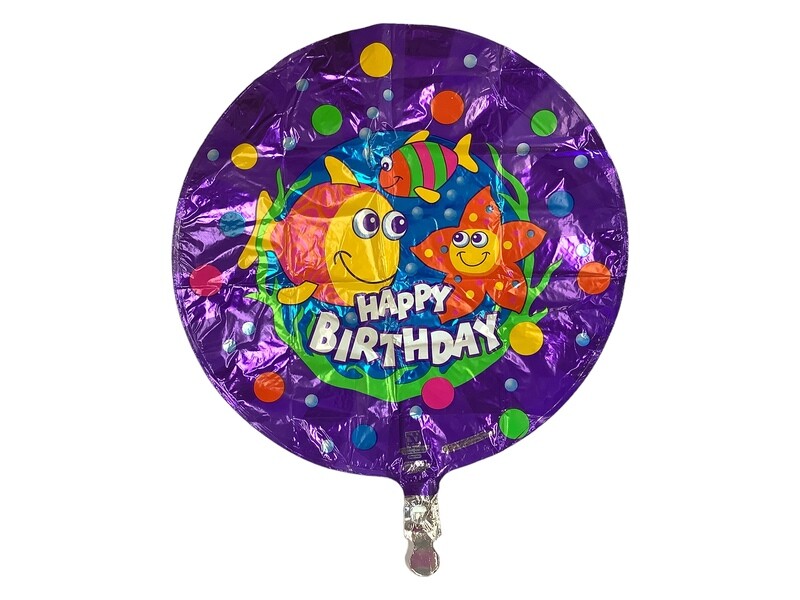 Happy Birthday Under The Sea - Purple Happy Birthday Under The Sea - Purple