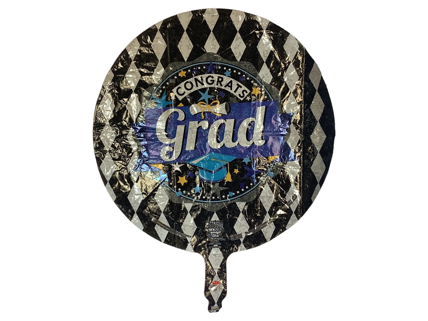 Congrats Grad - Blue, Silver, White, Black