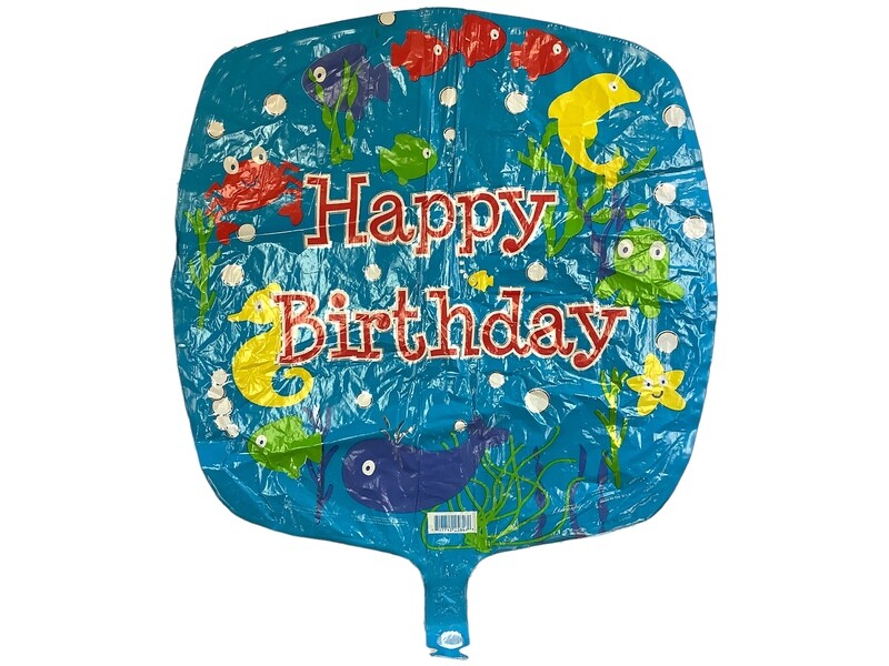 Happy Birthday Under The Sea - Turquoise Happy Birthday Under The Sea - Turquoise