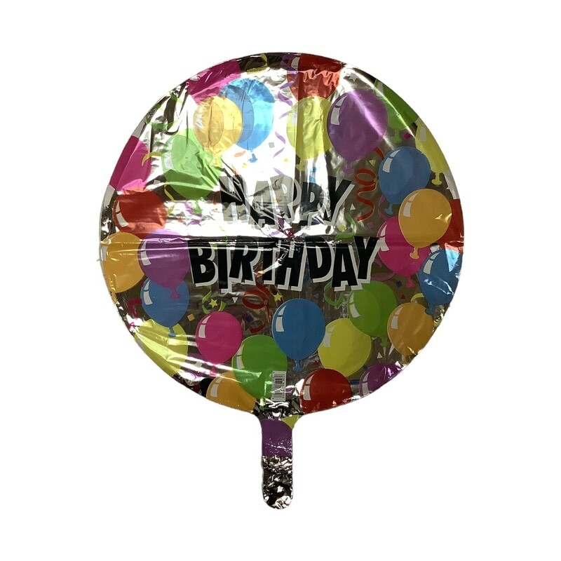 Happy Birthday Silver Balloon Streamers Happy Birthday Silver Balloon Streamers