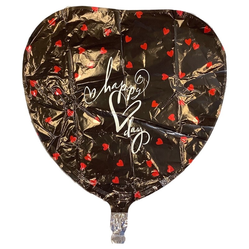 Happy Heart Day Red &amp; Black
