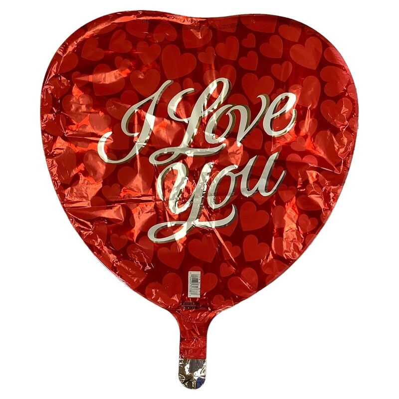 I Love You Hearts - Red &amp; Silver