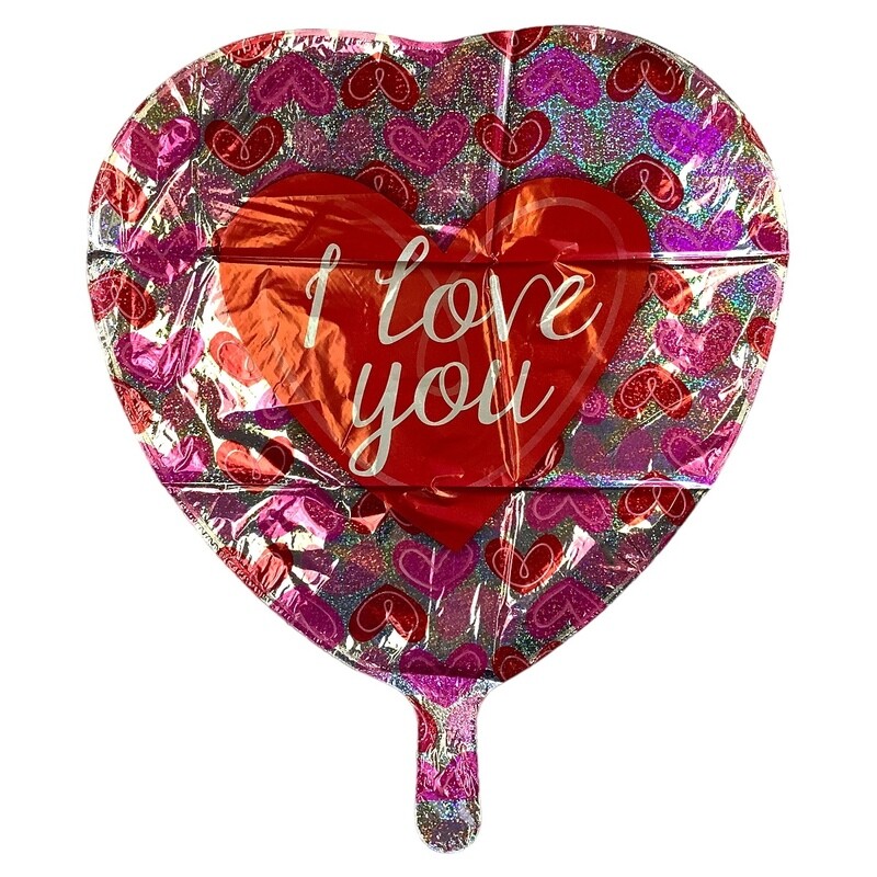 I Love You Red &amp; Pink Hearts Dazzle