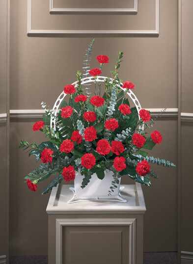 Traditional Carnation Basket