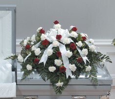 Rose &amp; Carnation Casket Spray