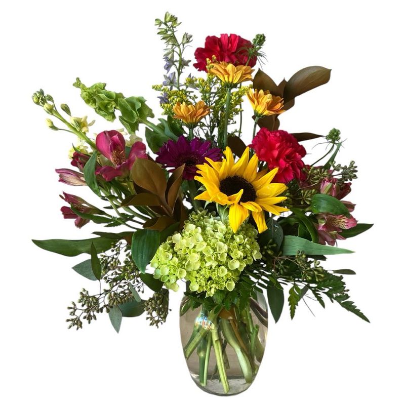 Thanksgiving Florist Choice Glass Vase - Deluxe