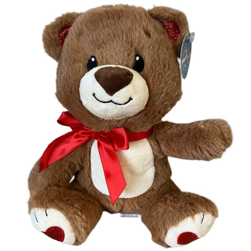 9&quot; Glittery Valentine Bear
