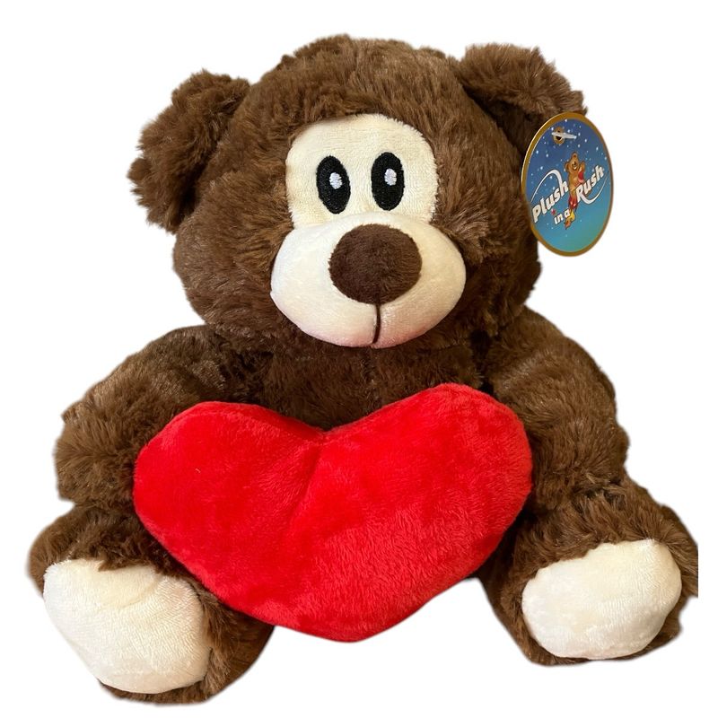 9.5&quot; Simple Brown Love Bear