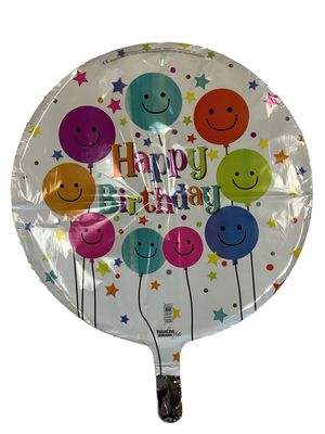 Happy Birthday Smiley Balloons