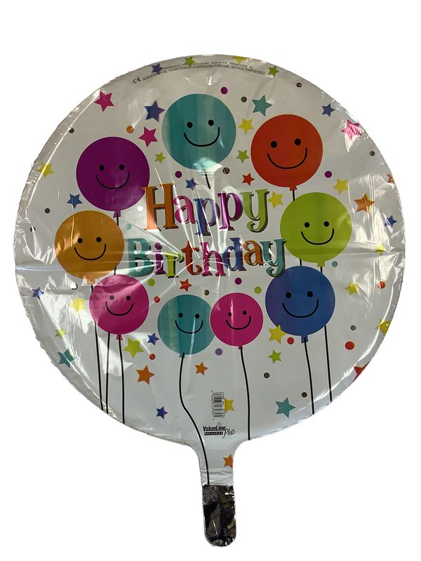 Happy Birthday Smiley Balloons