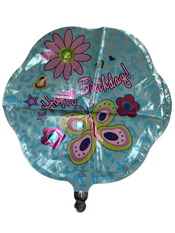 Happy Birthday Blue &amp; Lavender Butterflies