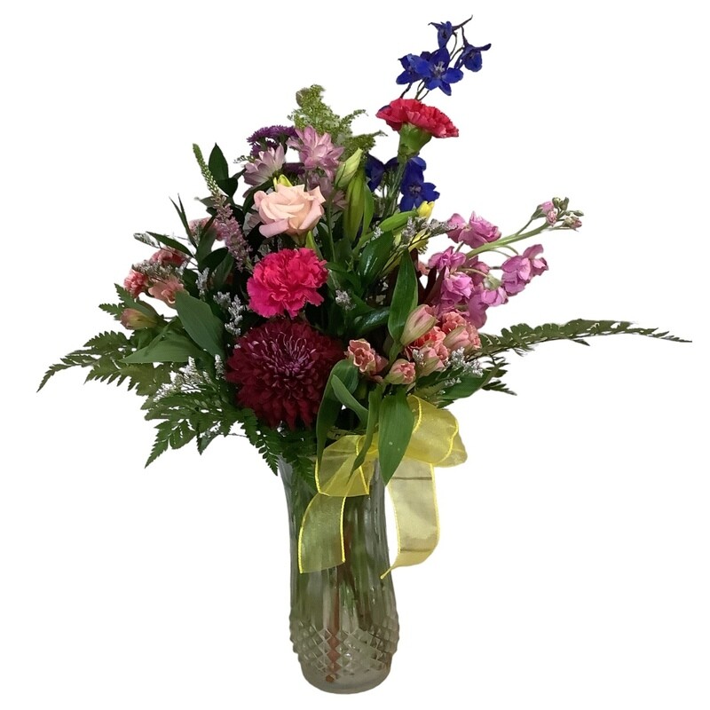 Florist Choice Glass Vase - Deluxe
