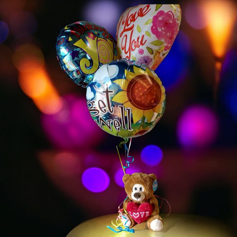 Bear Hug and Balloon Trio