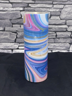 Custom Pink Blue &amp; Gold Geode Cup