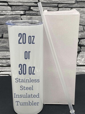 20 &amp; 30 oz Sublimation Tumblers &amp; Skinny 12 oz Can Coolers