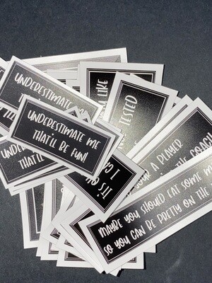 5 Mystery Sarcasm Sticker Pack - Includes 5+ Sarcasm Stickers in Photo Funny, Snarky,  Sassy, Sarcastic sticker