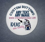 Custom 3&quot; Pin Button Badge