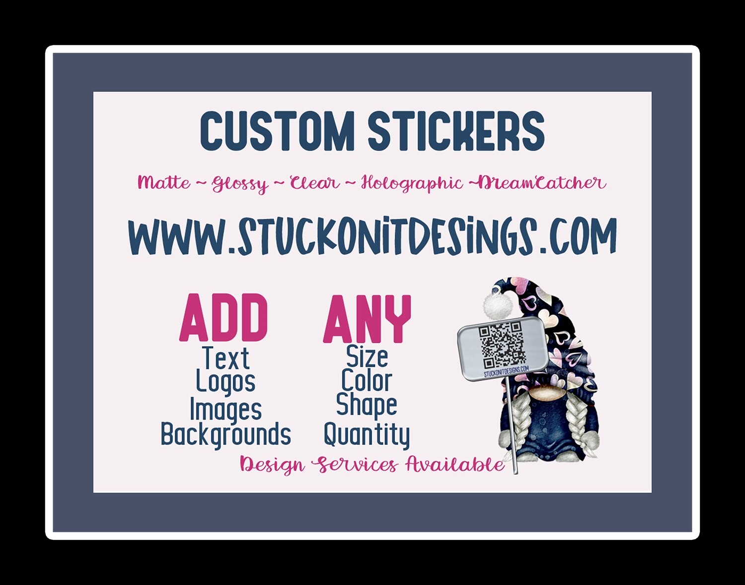 Custom Full Color Stickers Weatherproof Indoor/Outdoor Decal, Longest Side in Inches: 1 inch, Quantity of Stickers Per Design: 1