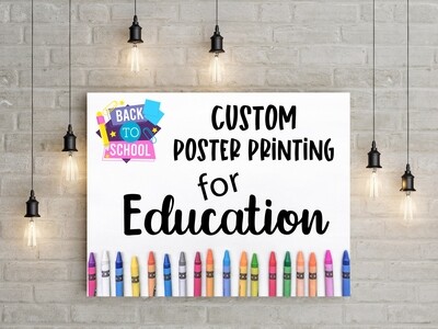Custom Poster Printing for Education