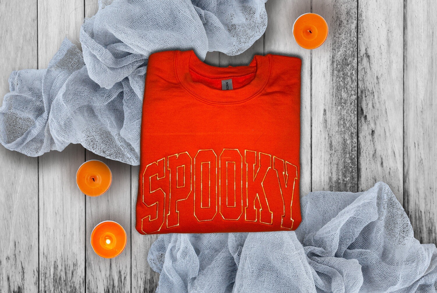 Spooky Embroidered Halloween Sweatshirt~ Unisex