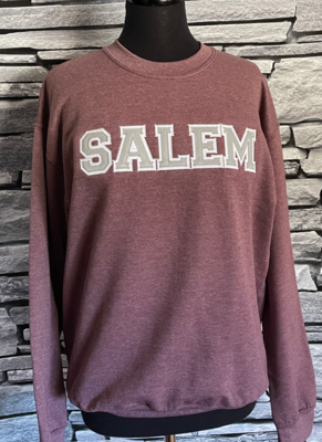 Special Order Salem  Custom Embroidered Applique Letter,  Sweatshirt, Unisex,