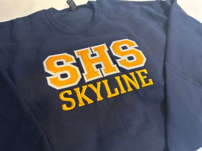 Special Order Stringham:  Custom Embroidered Applique Letter, Team School Spirit Shirt