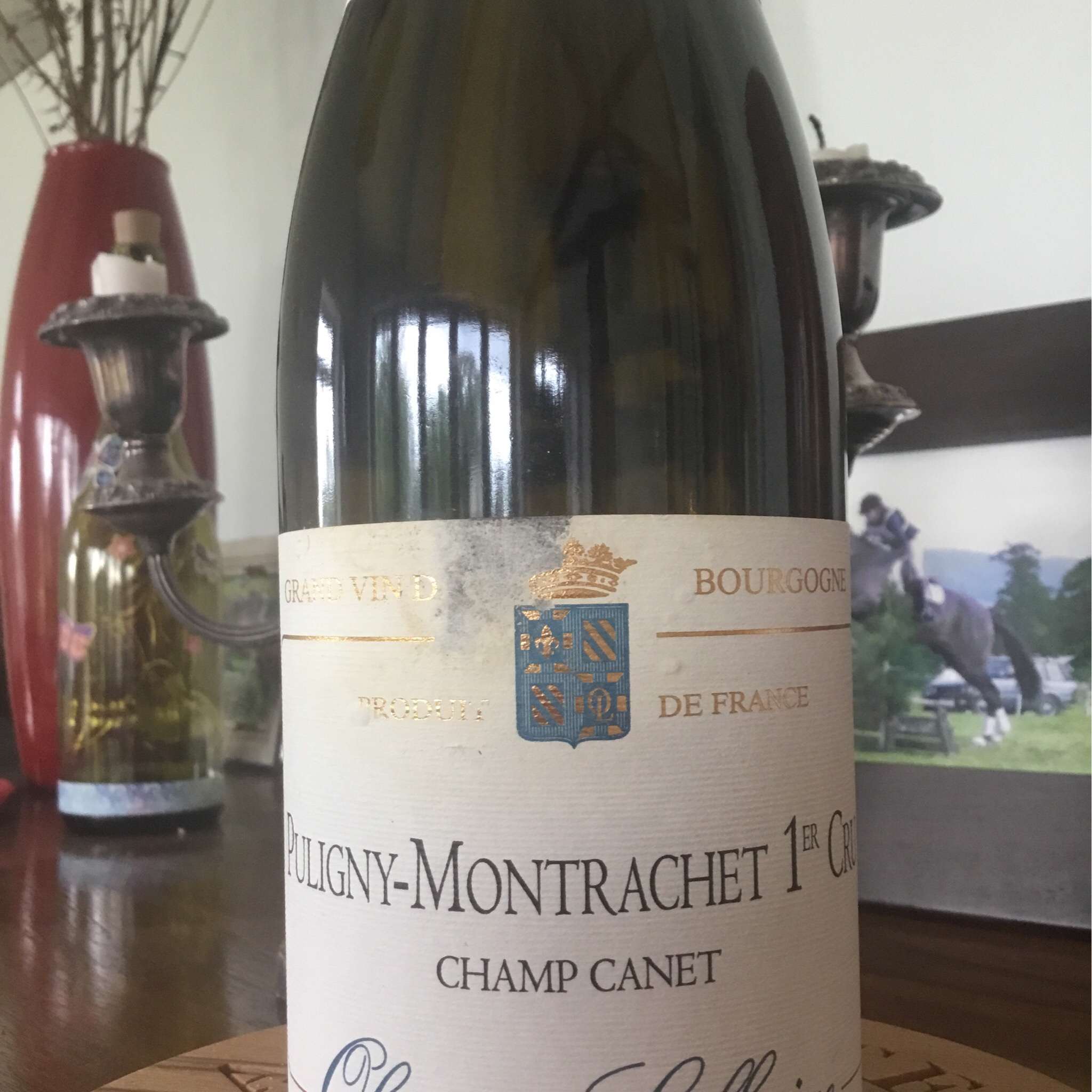 Puligny-Montrachet 1er Cru Champ Canet 2016, Olivier Leflaive (slightly damaged label)