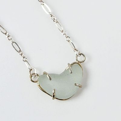 Heart Shaped Sea Glass Necklace