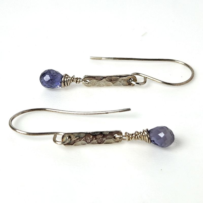 Sterling Silver & Iolite Earrings