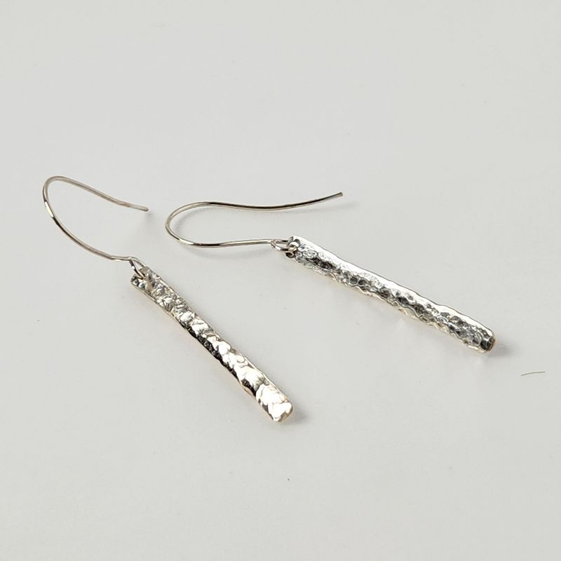 Sterling Silver Stick Earrings (1.3")
