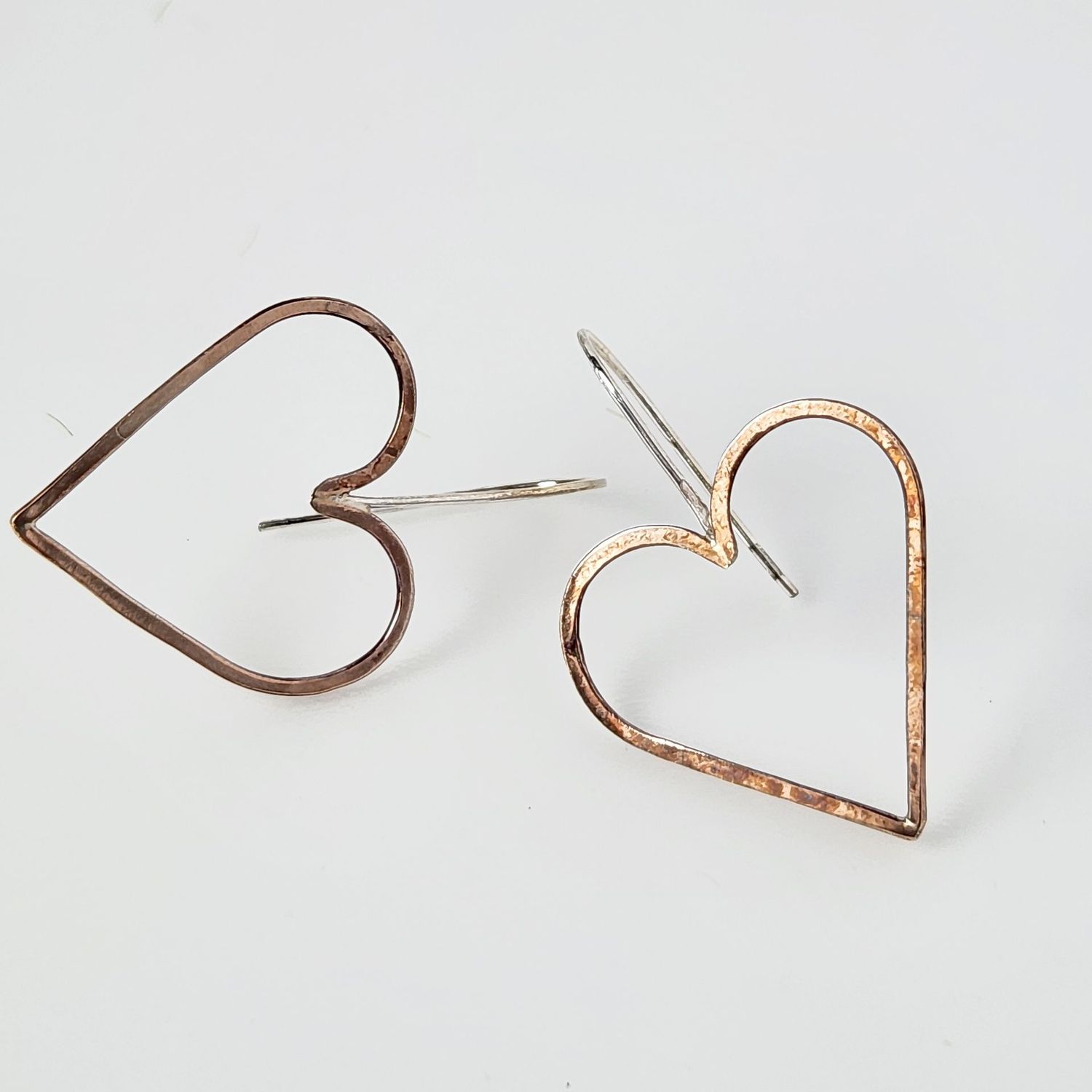 Bronze Heart Earrings
