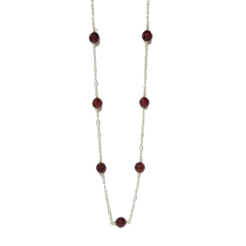 Carnelian Station Necklace